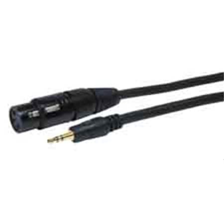 Standard Series XLR Jack To Stereo 3.5mm Mini Plug Audio Cable 3ft